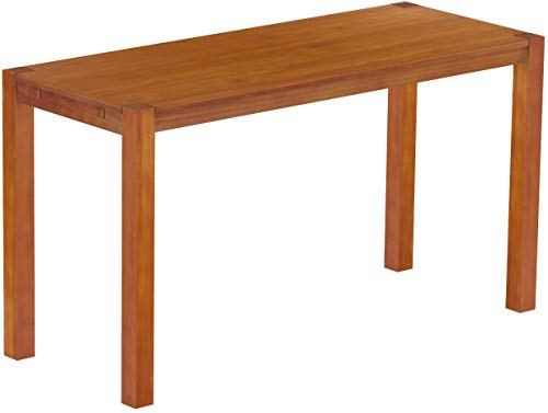 B.R.A.S.I.L.-Möbel Hochtisch Rio Kanto 200x80 cm Kirschbaum Bartisch Holz Tisch Pinie Massivholz Stehtisch Bistrotisch Tresen Bar Thekentisch Echtholz Größe und Farbe wählbar