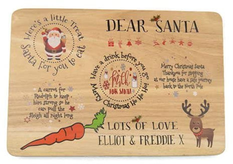 Personalised Christmas Eve Plate/Board -