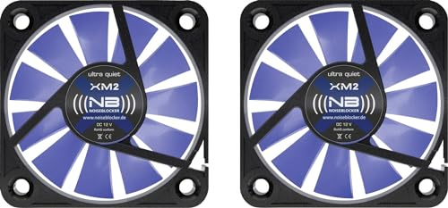 Noiseblocker BlackSilentFan - Ventilador (40 mm, XM2, 2 unidades)