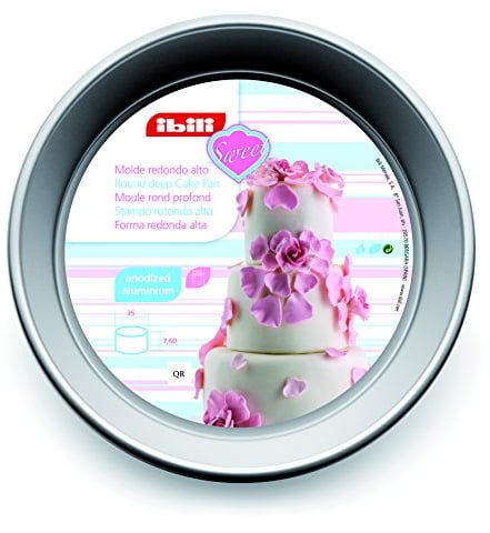 Ibili 815135 Moule Rond Extra Profond 35 x 10 cm Alum. Anodisé.