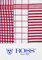 3er Pack Baumwoll - Geschirrtücher Größe 50 x 70 cm in 6 verschiedenen Farben (rot)