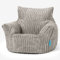 Lounge Pug Klein Kindersessel Sitzsack für 1-3 Jahren, Nerzfarben Cordstoff, Mini-Sessel Kinderstuhl Kuschelsessel, Kindermöbel für Kinderzimmer