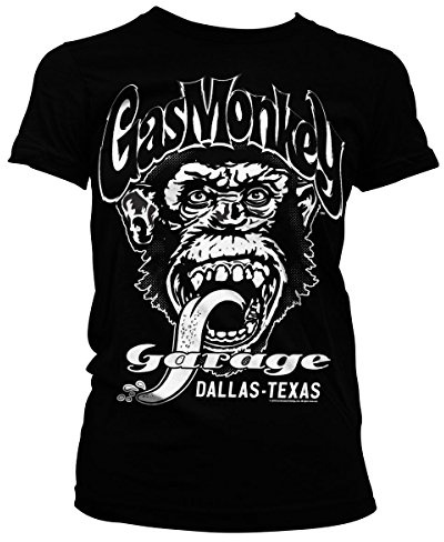 Officially Licensed Merchandise Gas Monkey Garage - Dallas (Black), Large