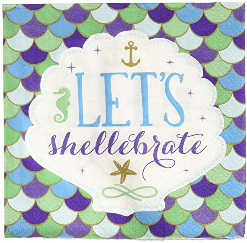Mermaid Wishes Luncheon Napkins 33cm (16 pk)