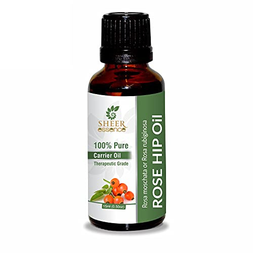Rose Hip Seed Oil -(Rosa Mosqueta)- Carrier Oil 100% Pure Natural Undiluted Uncut Therapeutic Grade Oil 1.01 Fl.OZ