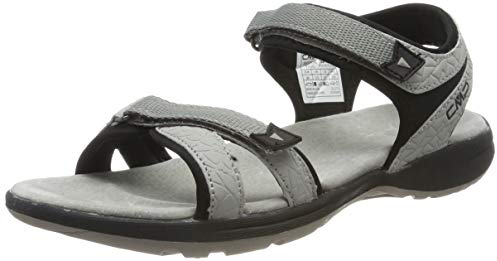 CMP Adib, Sandales Bride cheville femme, Gris (Stone-Nero 77uc), 42 EU