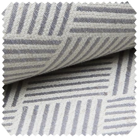 novely® exquisit Modena - Stilvoller Möbelstoff in Leinen-Look - Schwer Entzündbarer Polsterstoff - Pflegeleichte Meterware 1lfm | Farbe: 02 Creme Grau