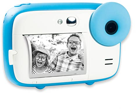 AGFA Photo Realikids Instant Cam – Sofortbildkamera für Kinder, Foto/Video, 2,4-Zoll-LCD-Display, Micro-SD-Port, Lithium-Akku, Selfie-Spiegel und Fotofilter – Blau