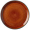 BITZ Gastro Teller, Dessertteller/Kuchenteller aus Steingut, Durchm. 17 cm, Schwarz/Amber