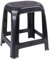 AC-Déco Tabouret en Plastique - L 41 X L 36 X H 46 Cm - Noir