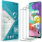 Slanku 3 pièces Verre Trempé pour Samsung Galaxy A51 Film Protection écran - 0,33mm HD Ultra Transparent, 9H Dureté, Anti-Rayures, Sans Bulles, Facile à Installe
