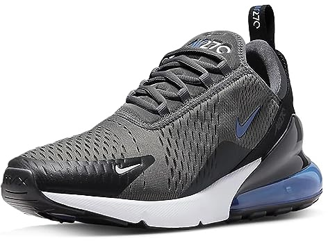 NIKE Men's Air Max 270 Sneaker, Iron Grey Game Royal Black White, 6.5 UK