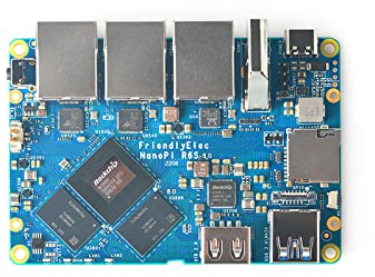 Nanopi R6S Mini routeur OpenWRT LPDDR4X avec trois ports Ethernet Gbps basé sur Rockchip RK3588S Soc pour IOT NAS Smart Home Gateway Prise en charge Ubuntu (8 Go de RAM + 32 Go eMMC)