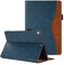 CASAFUNY Coque pour iPad 9.7 Pouces 2018/2017(6ème / 5ème Génération), Coque iPad Air 1/2, iPad Pro 9.7 Étui de Protection Cover Case Cuir PU Housse Étui avec Veille/Réveil Automatique, Bleu