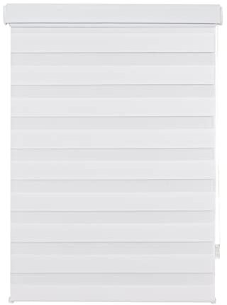 ondeco Doppelrollo Kassetten Duo Rollo Seitenzugrollo mit Klemmträger inklusive Montagematerial Weiß 70x160cm