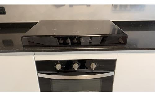 Coprifornelli copri fornelli copertura piano cottura protezione in Plexiglass TRASPARENTE e COLORATO - Versione CLASSICA - Per tutte le misure (86x50, Grigio Fumè semi-trasparente)