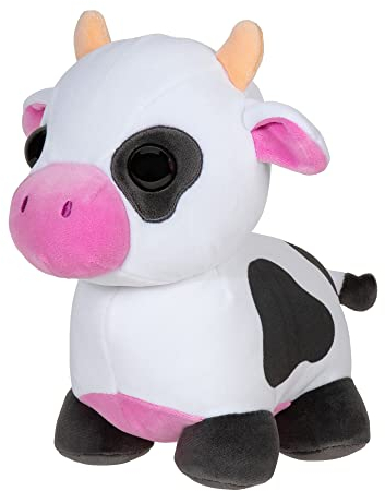 Adopt Me! AME0007-20 cm Plüsch - Cow, offizielles Plüsch mit Spielcode