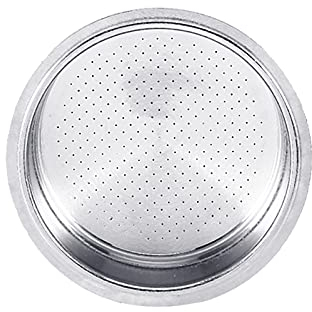 Akozon Filtro Café, Café Acero Inoxidable 2 Tazas Presurizado S Colador C Cesta Filtro Repuesto Cafetera Power Espresso 20