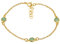 Essence Bijoux | Armband aus vergoldetem 925er Sterlingsilber mit Motiv Vollmond Smaragd Gold