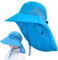 Cysocool Kinder UV Schutz Safari Sonnenhut mit Nackenschutz 4-13 Jahre Mädchen Jungen Sommermütze mit Breiter Krempe UPF 50+ Kind Sonnenschutz Boonie Hut Junior Strand Radfahren Legionärskappe