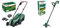 Bosch Cordless Lawnmower EasyMower 18V-32-200 (1x 4.0 Ah Battery, 18 Volt System, Cutting Width: 32 cm, in Carton Packaging) & Cordless Grass Trimmer EasyGrassCut 18V-26