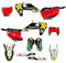 ENARUI Dekor Aufkleber für Husqvarna 125 150 250 300 350 450 501 FE TE 2020 2021 und FC TC FS TX FX 2019 2020