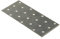 vidaXL Placas Perforadas 40 uds, Escuadras Rectas, Placas de Unión Plana, Soportes Conectores Planos, Acero Galvanizado 2 mm 140X60 mm