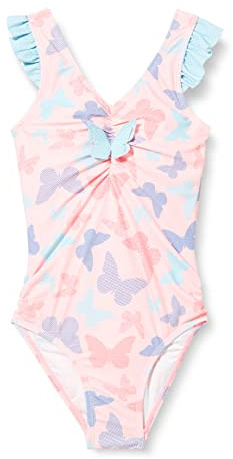 Playshoes UV-Schutz Badeanzug Mädchen Schwimmanzug Badebekleidung, Schmetterlinge, 134/140