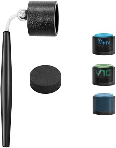 zunzingy TAOM Kreidehalter, Pool Kreidehalter, Pool Queue Kreidehalter, Billard Zubehör und Ausrüstung für TAOM V10 Kreide, TAOM Pyro und Generic Queuekreide als Pocket TAOM Round Chalk Holder