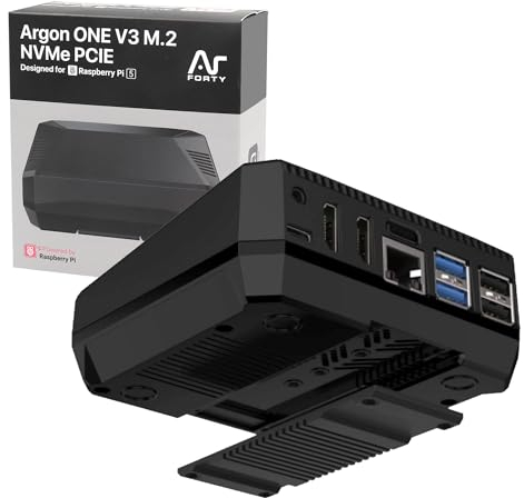 Argon ONE V3 M.2 NVMe PCIe Gehäuse für Raspberry Pi 5