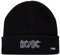 SAFETY JOGGER Strickmütze Herren und Frauen – Nevada - Unisex Beanie ideal für die Arbeit im Freien, Mütze mit Umschlag Und AC/DC Logo, Schwarz