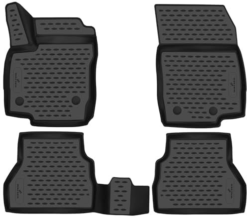 Walser XTR Gummi Fussmatten Auto für Ford B-Max (JK) 10/2012-2017, 100% passgenaue Auto Fußmatten, robuste Universal Fußmatte Auto, Gummimatten Auto, Auto Fussmatten Gummi