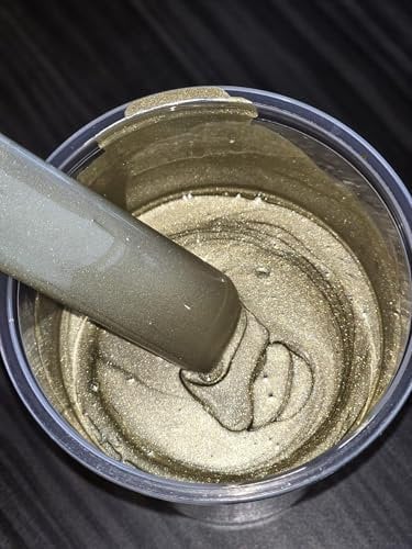 Frost Gold Alloy Wheel Paint - 400ml Aerosol Spray Can, Fast Drying 1K Basecoat for Superior Coverage and Durability, Ideal for Car Wheel Restoration and Touch-Ups (Basecoat + Lacquer)
