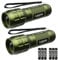 LE LED Torch Battery Powered, LE1000 Hand Flashlight, Adjustable Focus, Water Resistant, Lightweight, for Power Cut, Camping, Dog Walking, Easy to Use Small Torch, Gift for Kids Men Dad, 2 Packs