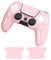 JEMDO PS5 Controller Skin, Anti-Slip Soft Silicone Cover Case, Protective Cover for PlayStation 5 Wireless Grip, Compatible with PS5 Dual Sense Controller & 2 Themed Stickers.(Pink)