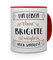 printplanet® Tasse mit Namen Brigitte - Motiv Sinnlos - Namenstasse, Kaffeebecher, Mug, Becher, Kaffeetasse - Farbe Rot