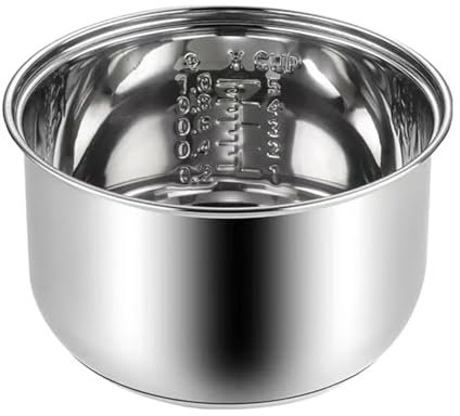 304 Stainless Steel Rice Cooker Liner Compatible With Zojirushi NS-TSC10 (5.5 Cups 3L) Multifunctional Rice Cooker Replacement Liner Compatible With Po-AB38