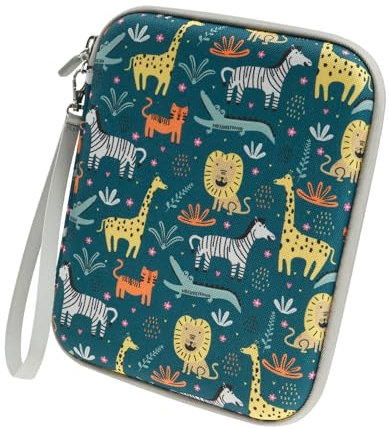 Sammelalbum,tragbarer Kartenordner Halter mit Reißverschluss und 80 Taschen,Wasserdicht Transparent Beutel Organizer mit großer Kapazität für Visitenkarten, Kreditkarten,Zuhause,Reisen(Tier)