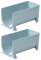 PartyKindom 2Pcs Stacking Beverage Storage Racks Multi Drink Organizer for Refrigerator Moisture Kitchen Storage