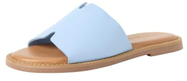 Tamaris Damen Pantoletten, Frauen Clogs, Pantoletten,TOUCHit-Fußbett,Heart and Sole,Lifestyle,modisch,klassisch,modern,Rose,Light Blue,37 EU