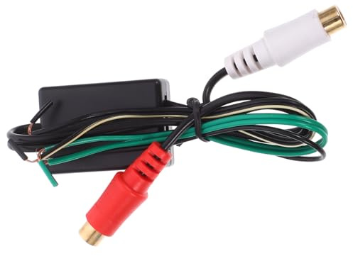 LABRIMP Rca Line Output Converter Kabel für Auto Lautsprecher High To Low Adapter mit Doppel-rca Buchse Langlebiges Abs Material Einfaches Plug-and-play Kompatibel für Subwoofer und