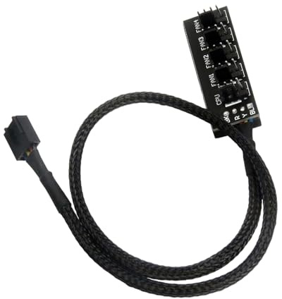 PC Fan Splitter - CPU Fan Hub For Computer Cooling Control | 3 To 1 Header Splitter With Speed, Efficient Heat Management, For Desktop, Workstation, Workplace, Fans