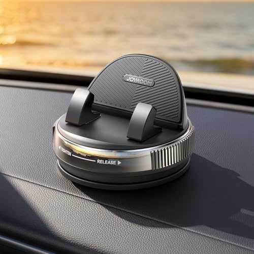 JOYROOM Handyhalterung Auto Armaturenbrett [Gel & Saugnapf] Universelle Handy Halterung Auto kompatibel mit dicken Hüllen bis zu 19 mm, Car Phone Holder für iPhone/Samsung/Google/Android Smartphones
