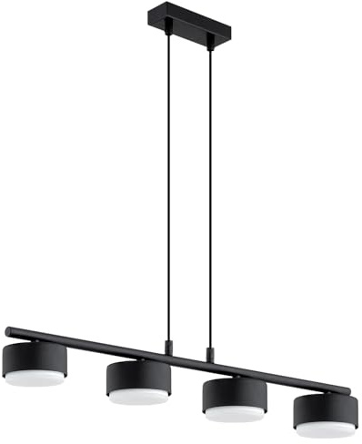 KAR LIGHTING 4-flammige Pendelleuchte GX53 Schwarz – Moderne Spot-Leuchte im Loft Design für Wohnzimmer, Küche & Büro