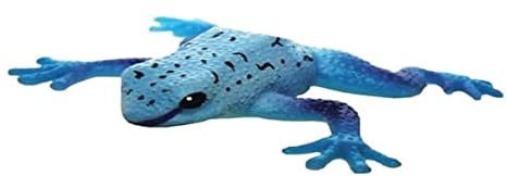 Rep Pals - Blauer Giftpfeil Dunkler Frosch, Dehnbares Spielzeug von Deluxebase. Super Dehnbare Tierrepliken, die Sich echt anfühlen, ideal für Kinder