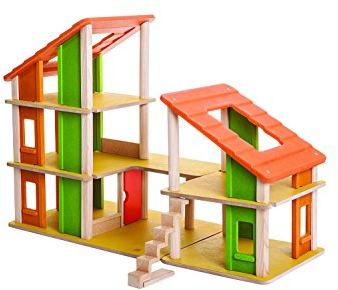 Plan Toys- Chalet Dollhouse, Colore Legno, 7609