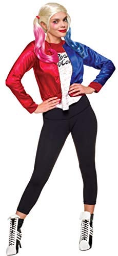 Rubies Official DC Comics Suicide Squad Harley Quinn Teenager Costume, Girls Fancy Dress Halloween Villain Costume Halloween