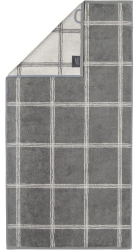 Cawö Handtücher Luxury Home Two-Tone Grafik 604 Schiefer - 77