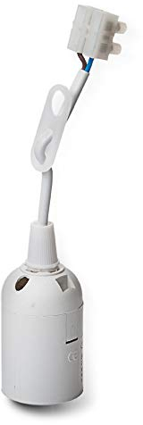 Baustellenfassung weiß E27 230V max. 60W Baufassung Lampenfassung Fassung Renovierungsfassung