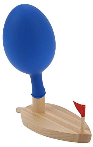 VGEBY Baby Boot Spielzeug, Ballon Angetrieben Holz Badewanne Boot Spielzeug Wasser Spiel Baden Unterhaltsam Spielzeug Für Kinder Boote Badewanne Kinder